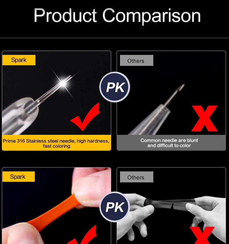 % 100 Orijinal Spark Dövme İğne Membran Dövme Kartuşları