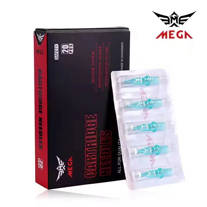 Premium mega tek kullanımlık dövme kartuşu iğne dövme ve vücut sanatı için dövme iğneleri