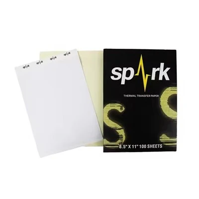 Spark pürüzsüz dövme kağıdı mürekkep püskürtmeli yüksek parlaklık geçici şablon kağıt hassas vücut sanatı