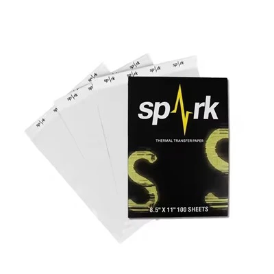 100pcs fotokopi kağıdı dövme termal kıvılcım dövme şablon transfer kağıdı çıkartması termal kağıt