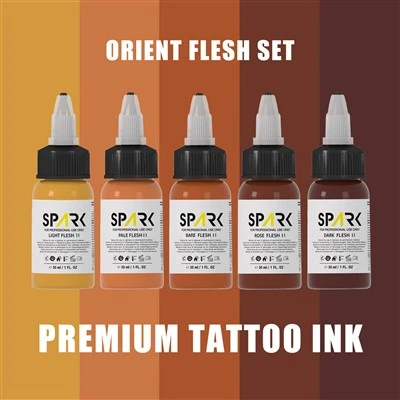 1oz Organik Kalıcı Profesyonel AB Sertifikalı Ten Rengi Cilt Dövme Mürekkebi Seti