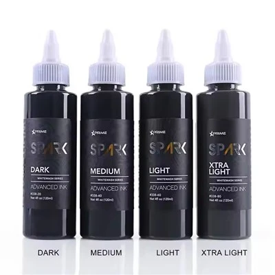 Yüksek - Kalite Kıvılcım En Yeni 4oz*4 Beyaz bayan Setler Su Geçirmez Geçici Dövme Mürekkepleri