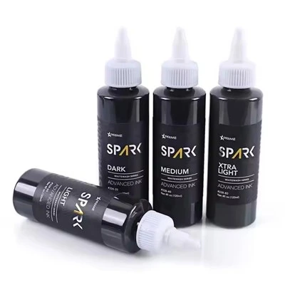 Sparkle Fabrika Özel 4oz 120ml Beyaz Yıkama Muhteşem Boya Pigment Vücut Cilt Üçlü Siyah Mürekkep Kelebek Dövme
