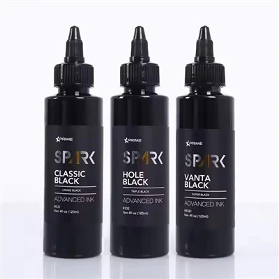 Kıvılcım Fabrika Özel Kaliteli Koyu Siyah Yıkama Pigment Renk Mikseri Üçlü Profesyonel Vice Siyah Dövme Mürekkebi
