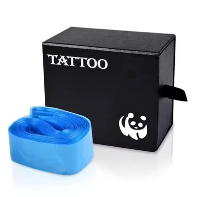 Toptan 125pcs Tek Kullanımlık Mavi Mikroblading Malzemeleri Dövme Clip Cord Sleeves Kapak Çantalar