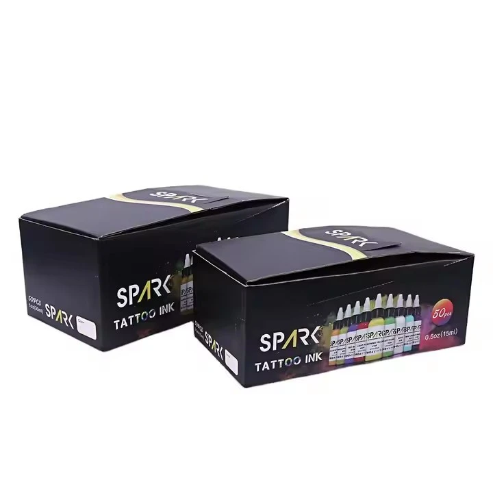 Spark Wholesale Customized 0.5 OZ 15 ML Non-toxic PMU Vegan Temporary Cosmetic Professional Oil Based Tattoo Ink