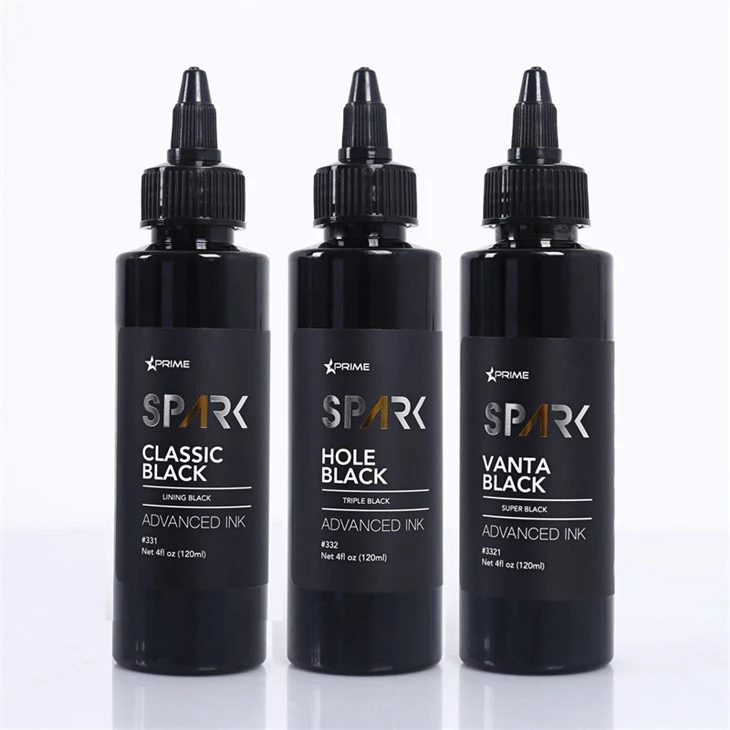 4OZ Klasik Kara Delik Siyah Vanta Siyah Spark Dövme Mürekkebi Dövme Mürekkebi Siyah