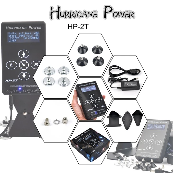 Power Tattoo Hurricane El Dokunuşlu Dövme Güç Kaynağı