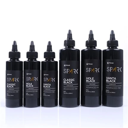 4OZ 8OZ Astar Siyah Üçlü Siyah Süper Siyah Spark Dövme Mürekkebi Dövme Mürekkebi Siyah