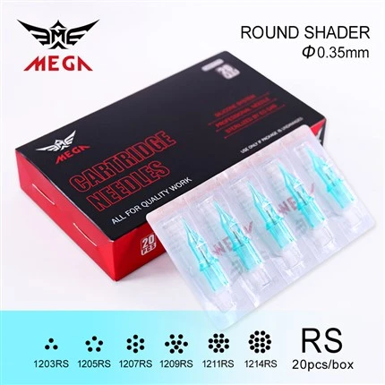 Mega Yuvarlak Shader Dövme Kartuşları 0.35mm