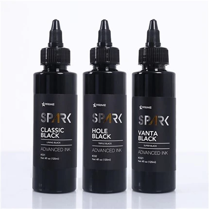 Vanta Black 4OZ Süper Siyah Mürekkep Serisi Spark Dövme Mürekkebi Dövme Mürekkep Seti Profesyonel