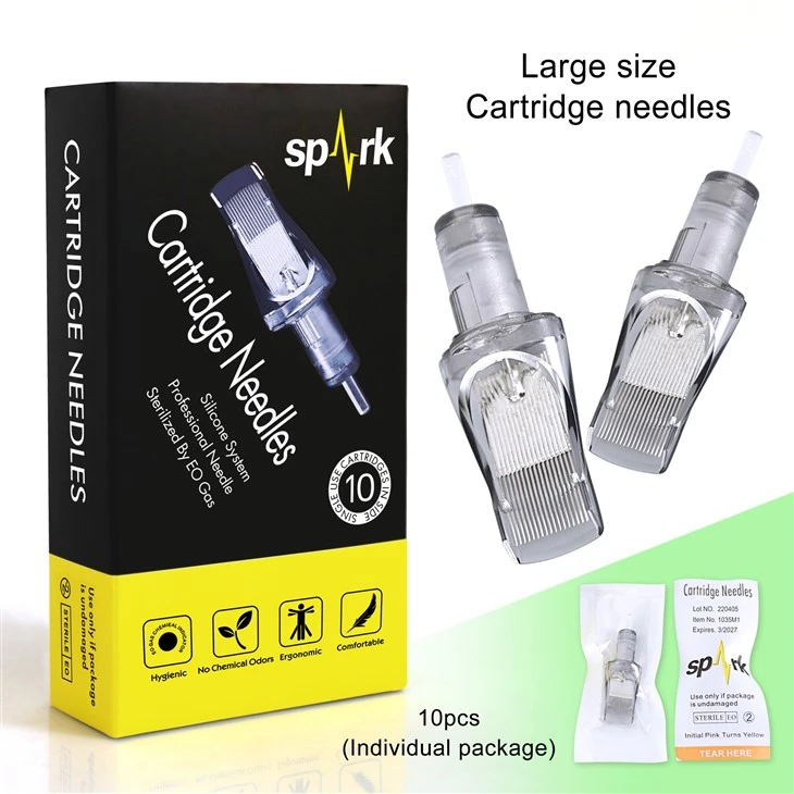 SPARK Dev Kavisli Magnum Kartuşları Büyük Boy Dövme İğneleri