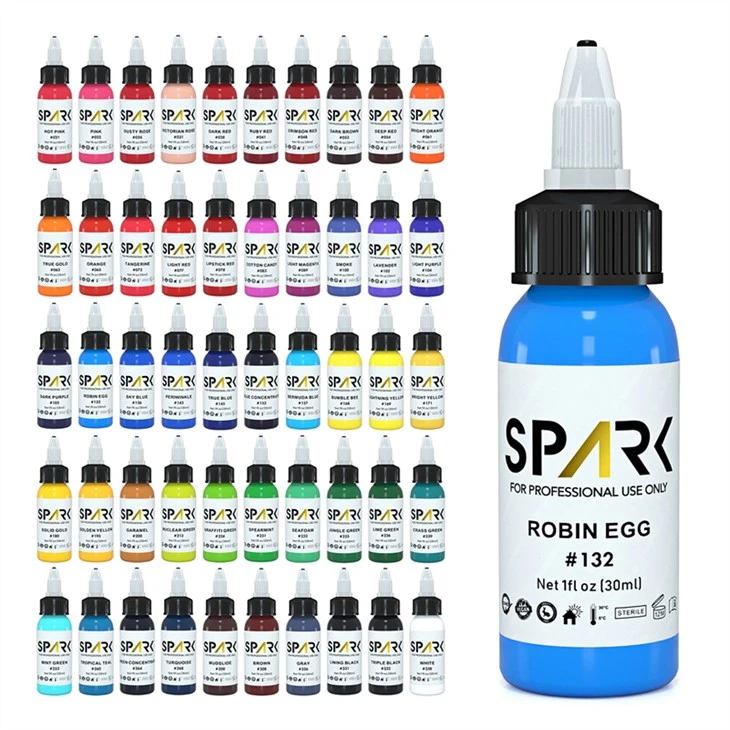 Spark Tattoo Mürekkep Seti Profesyonel Dövme Mürekkep Rengi