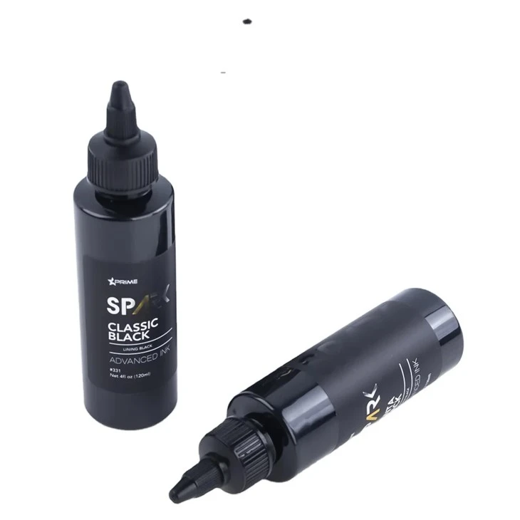 Siyah Dövme Mürekkebi Klasik Siyah 4OZ Astar Siyah Mürekkep Serisi Spark Dövme Mürekkebi Dövme Mürekkebi Siyah Işık