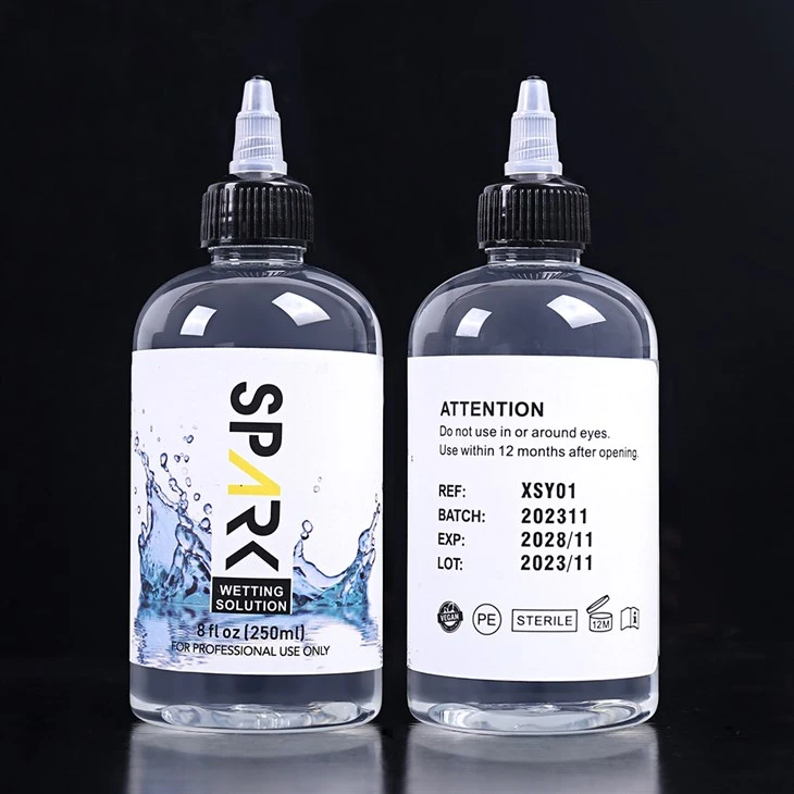 Cruelty-free 240ML 8OZ Spark Tattoo Islatma Solüsyonu Spark Tattoo Karıştırma Solüsyonu Spark Dövme Mürekkebi