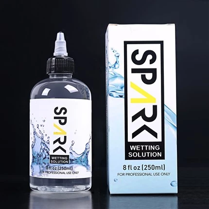 Profesyonel 240ML 8OZ Spark Dövme Islatma Solüsyonu Spark Dövme Karıştırma Solüsyonu Spark Dövme Mürekkebi